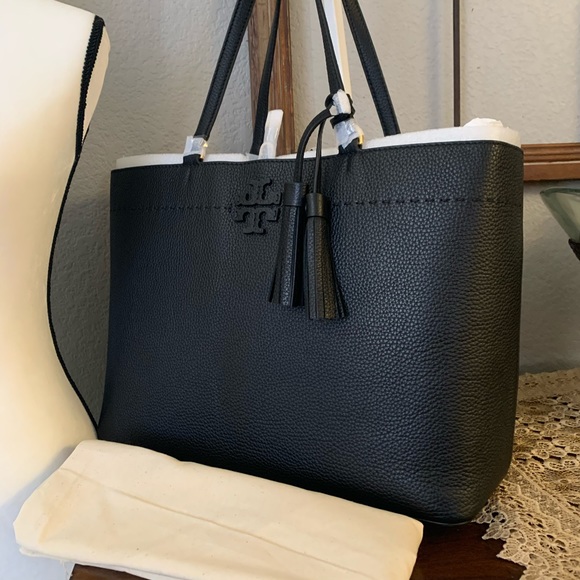 New Tory Burch McGraw tote black 🖤 - Picture 3 of 8